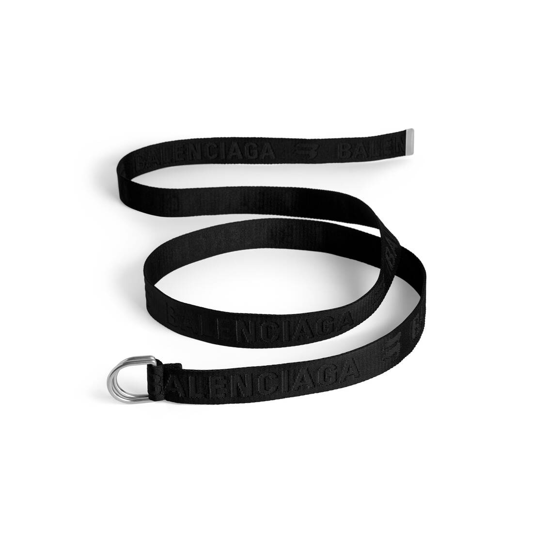 Men's D Ring Belt in Black - 2