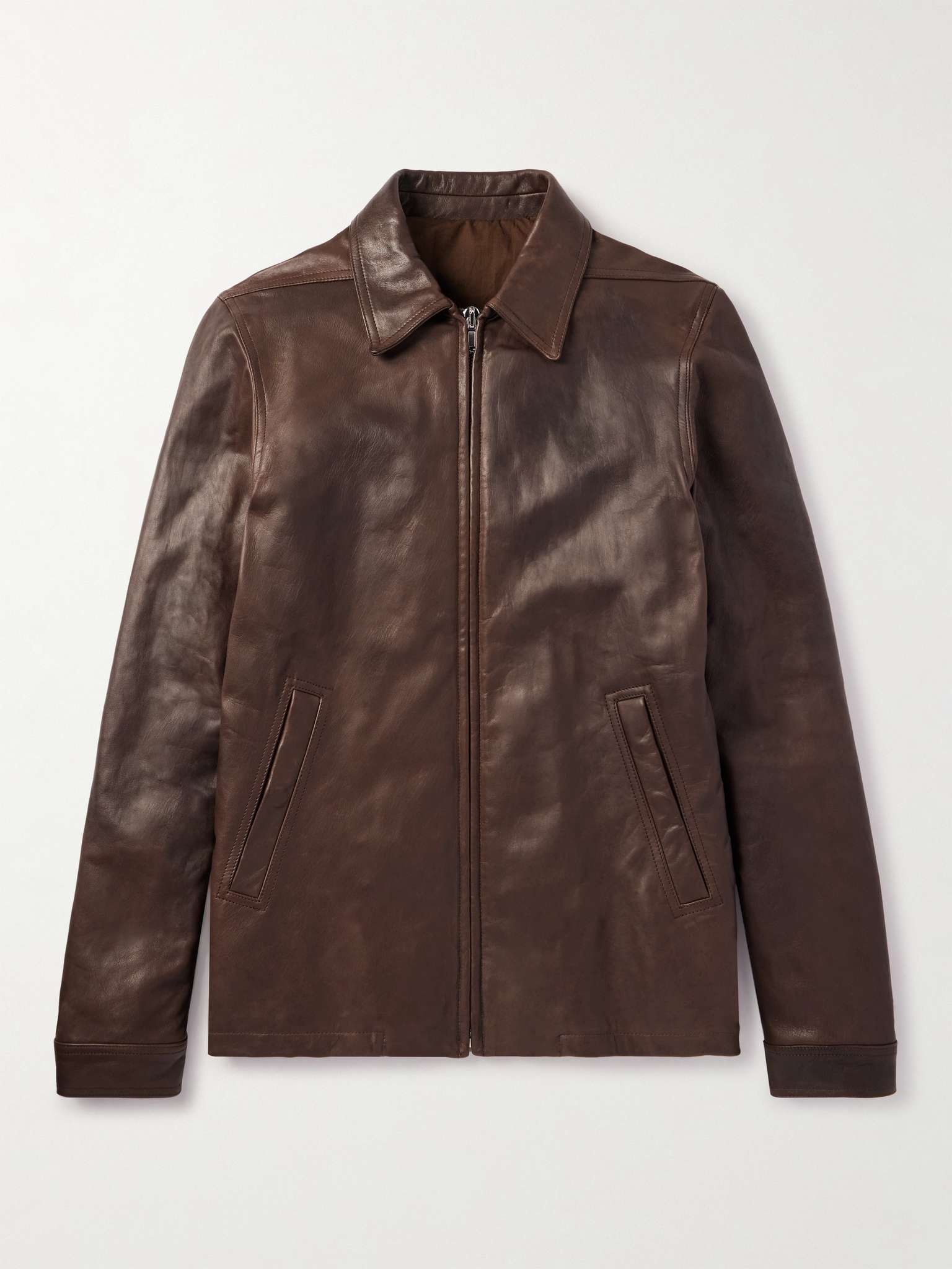 Rick Owens Brad Leather Jacket | mrporter | REVERSIBLE