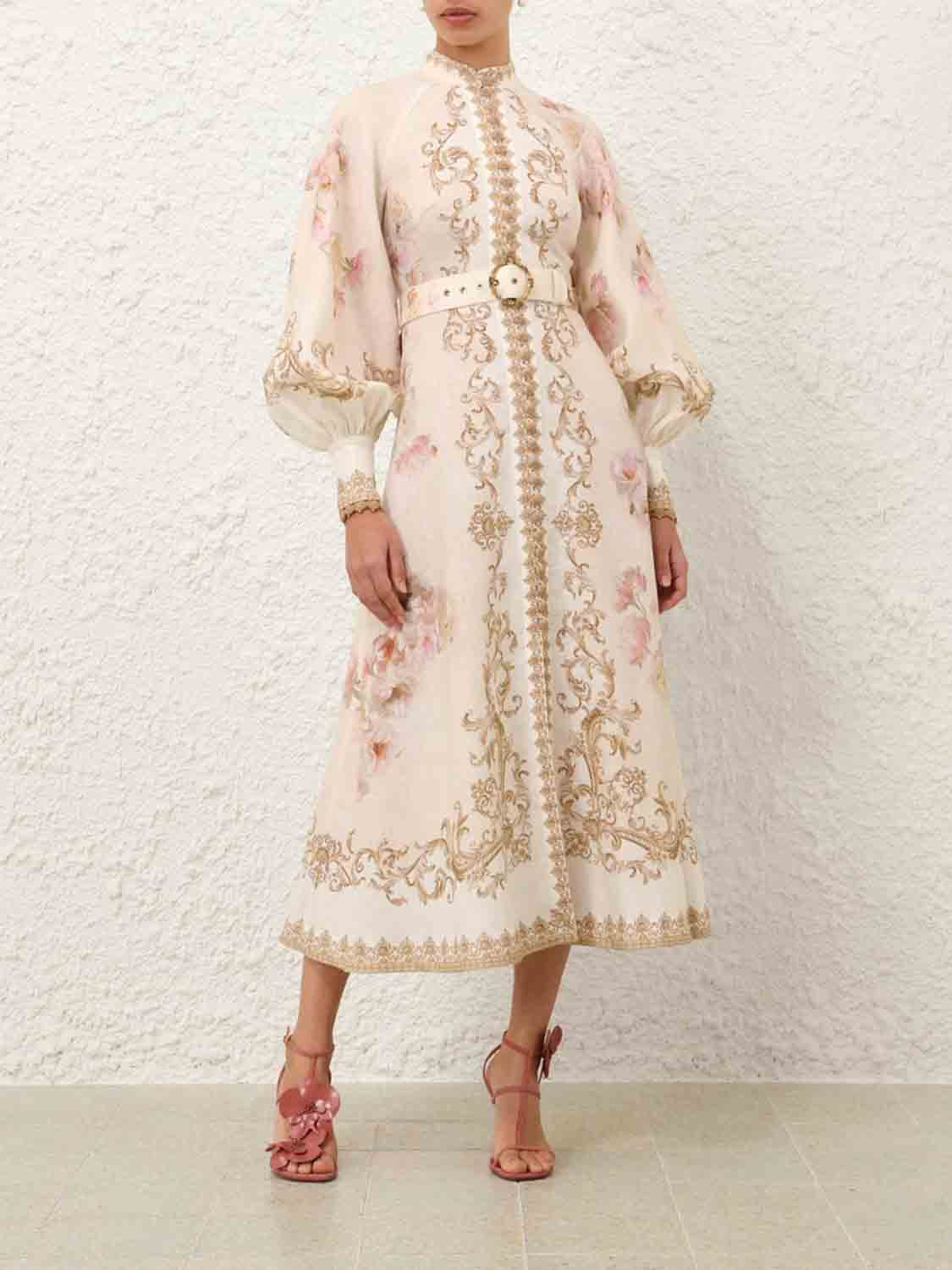 FLORAL MIDI DRESS - 2