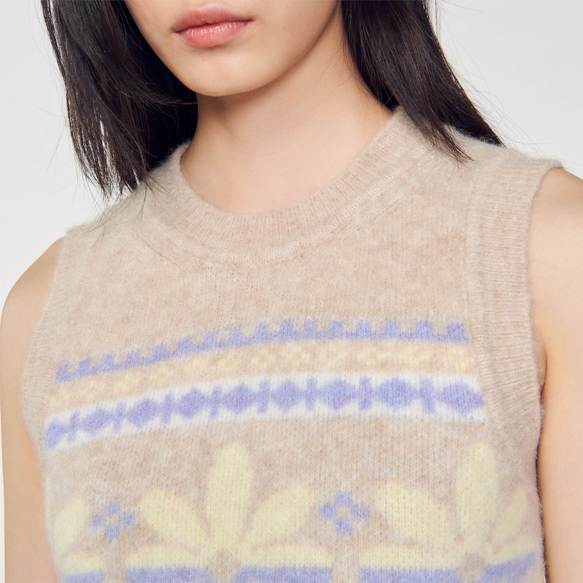 SLEEVELESS SWEATER - 4
