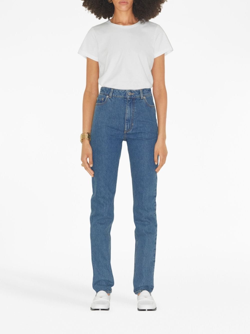 high-waisted slim-fit jeans - 2