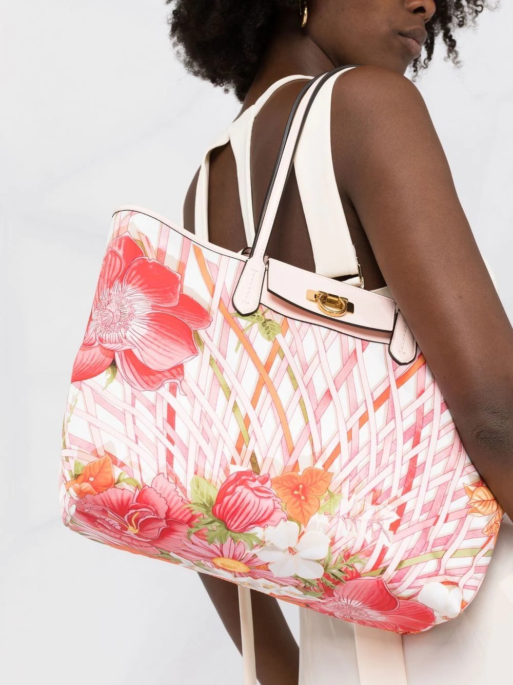 Vimini floral-print tote bag - 3