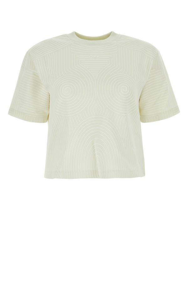 Ivory cotton oversize t-shirt - 1