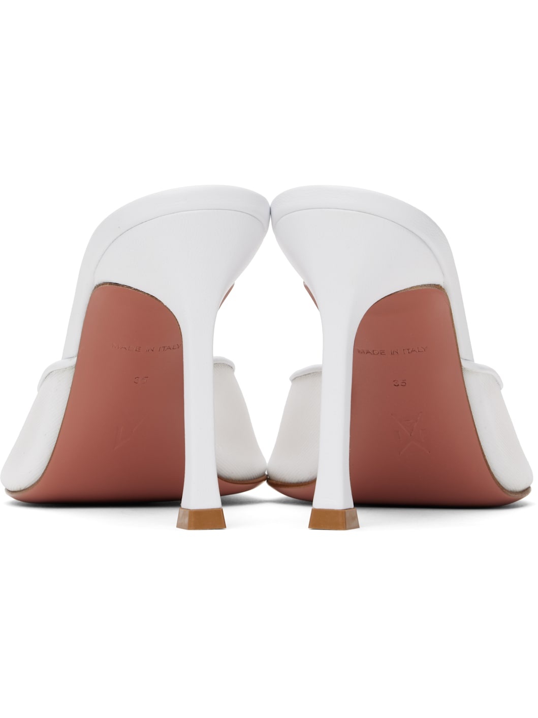 White Alexa Mesh Slipper 95 Heeled Sandals - 2