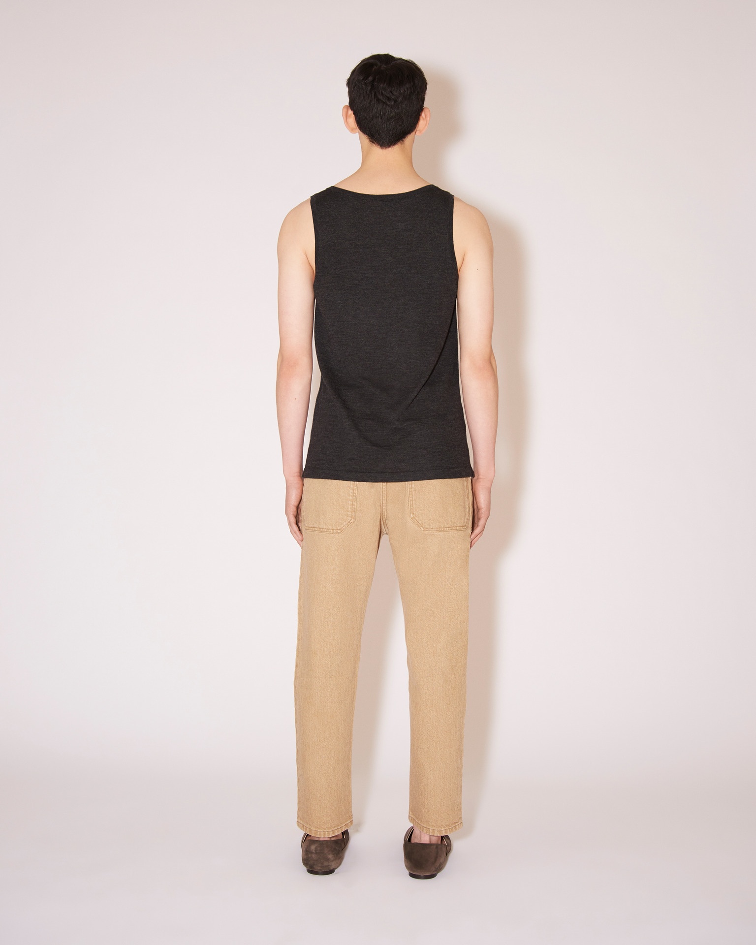 ASHER - Merino wool top - Gray - 4