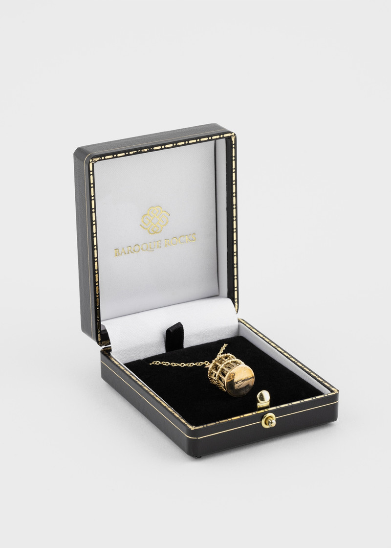 'Artfully Articulated Birdcage' Vintage Gold Necklace by Baroque Rocks 4