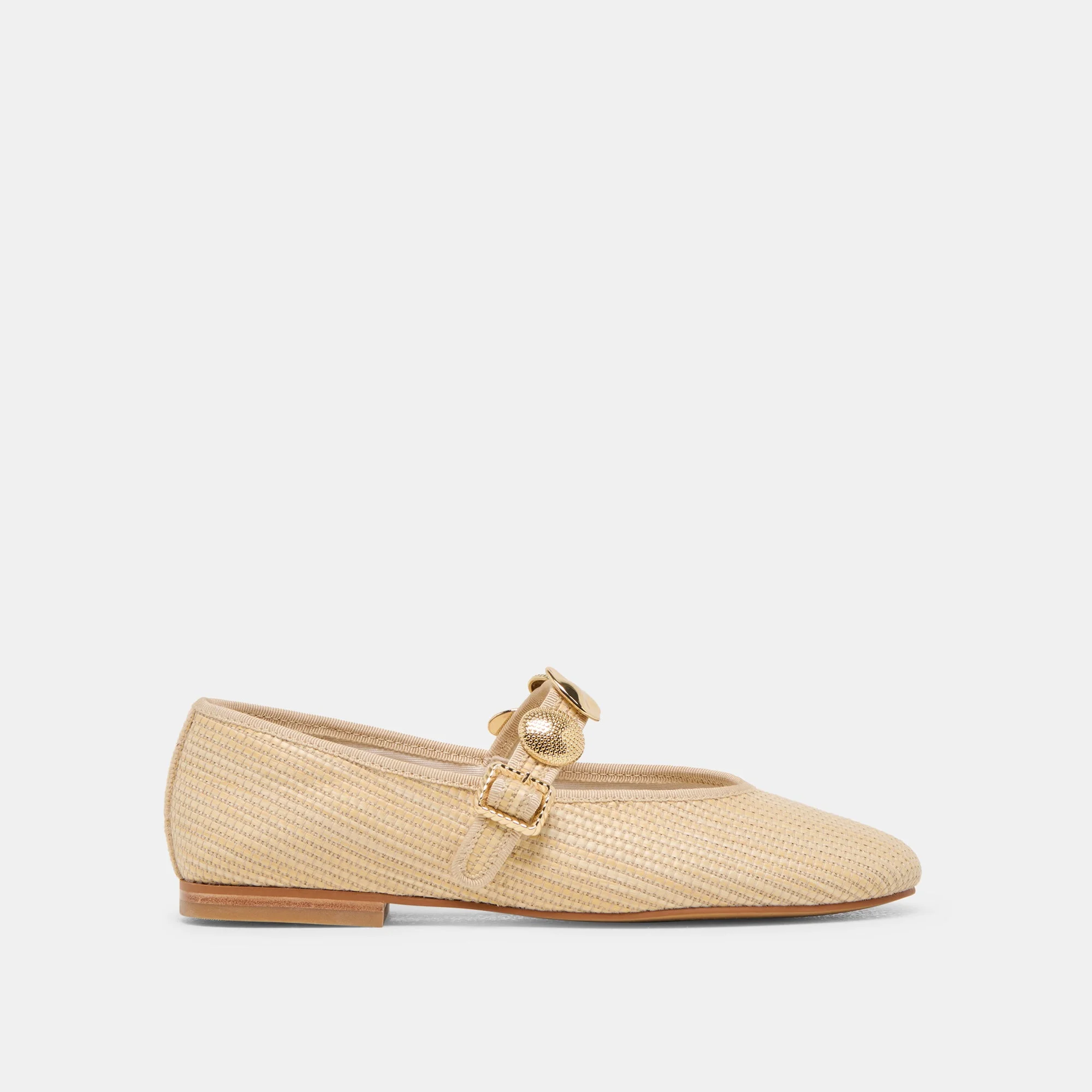 RELAN BALLET FLATS LT NATURAL RAFFIA - 1