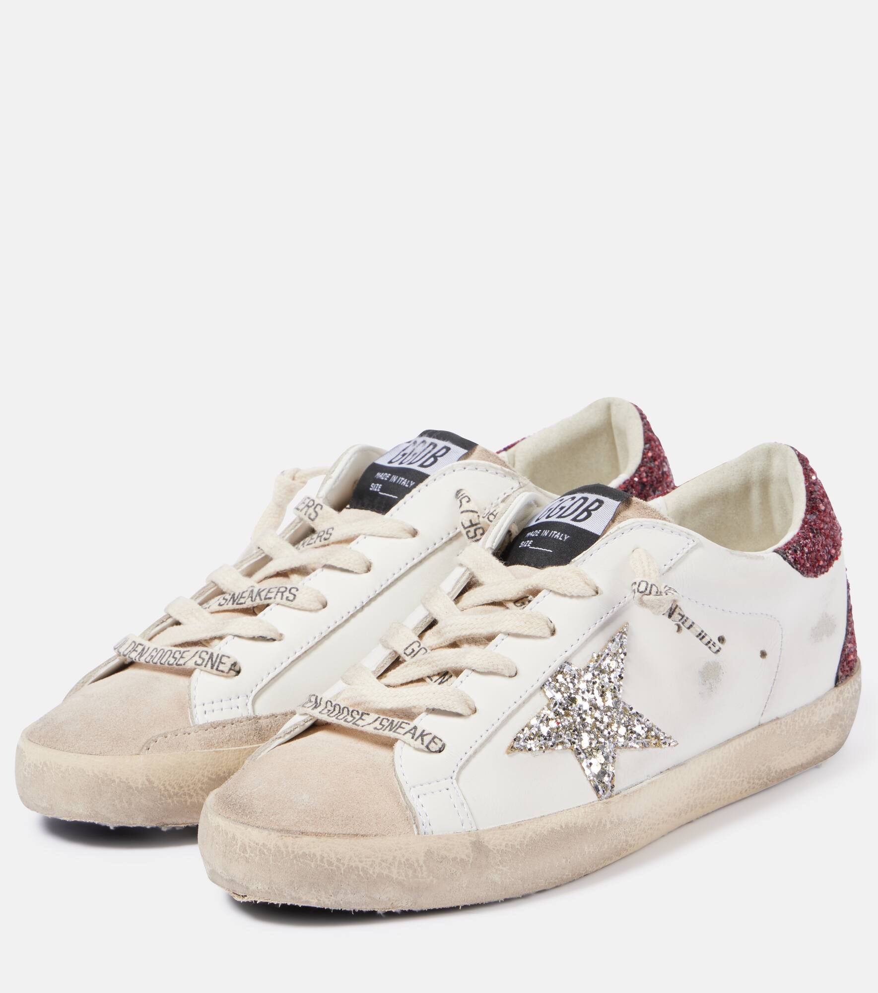 Super-Star embellished leather sneakers - 5