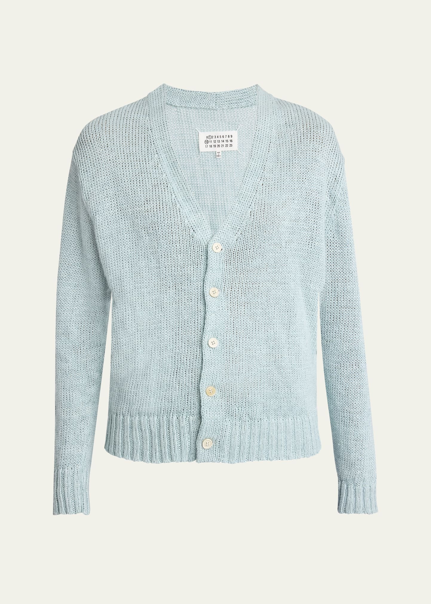 V-Neck Hemp Cardigan - 1