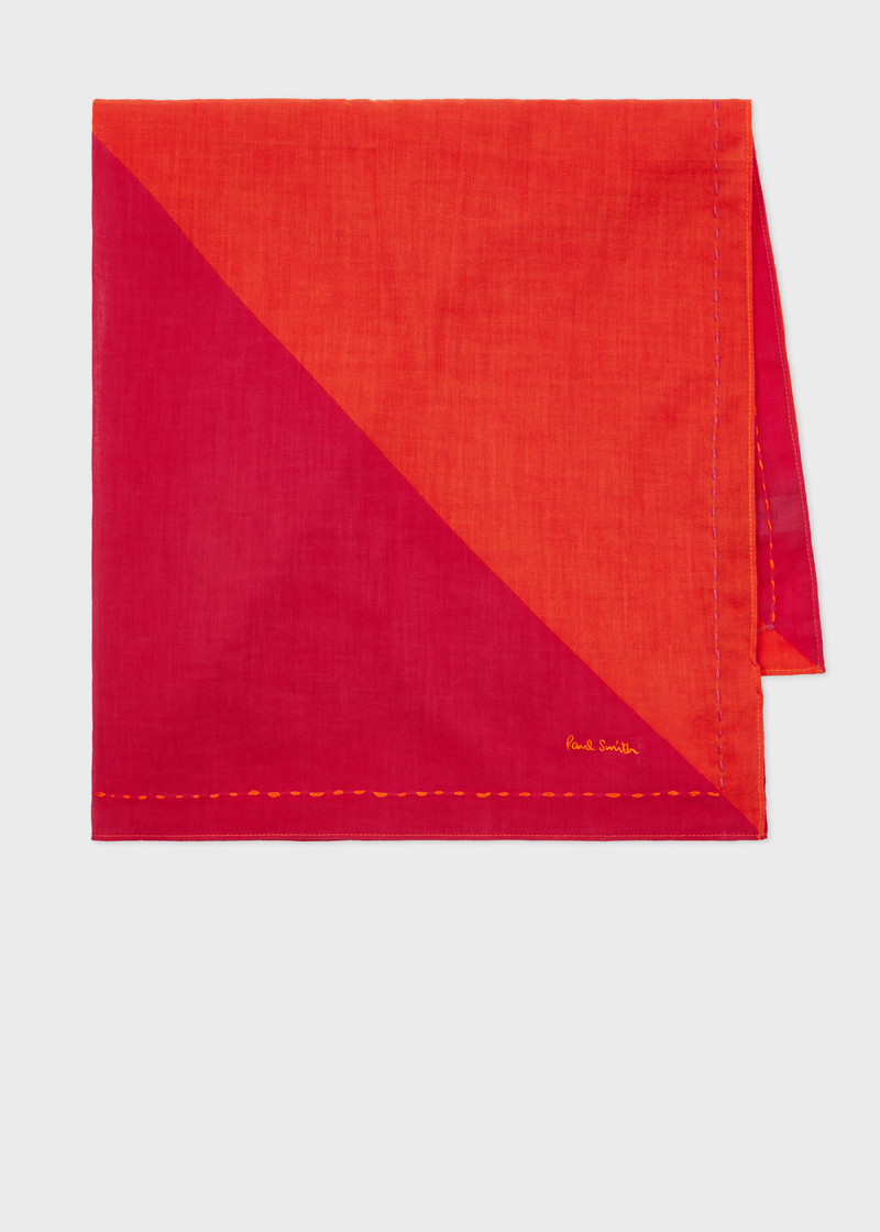 Pink and Red Bandana Scarf 1