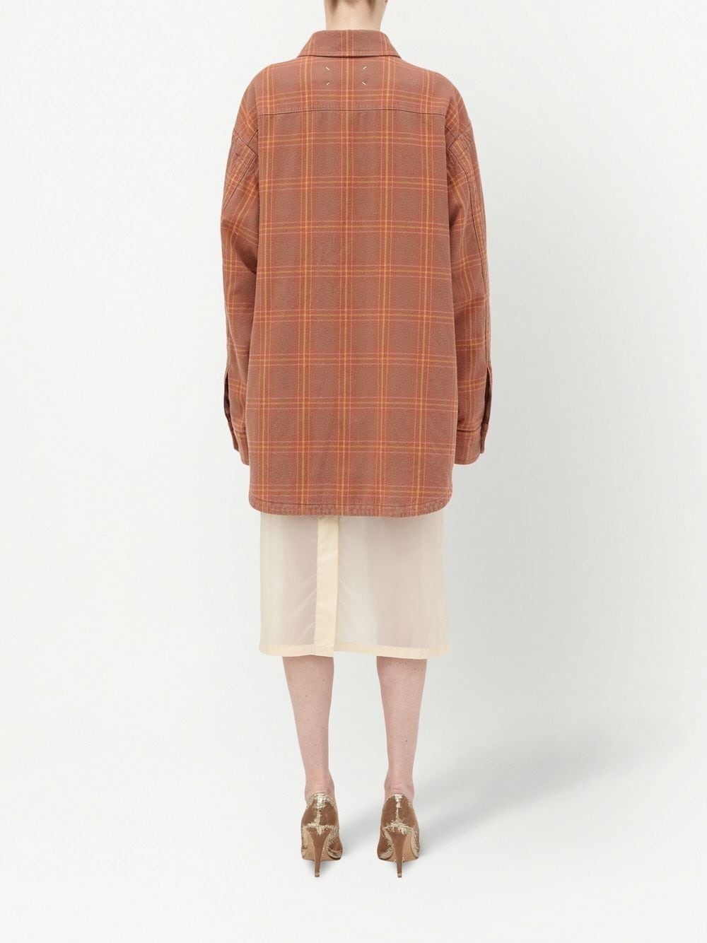 checked long-sleeved shirt - 4
