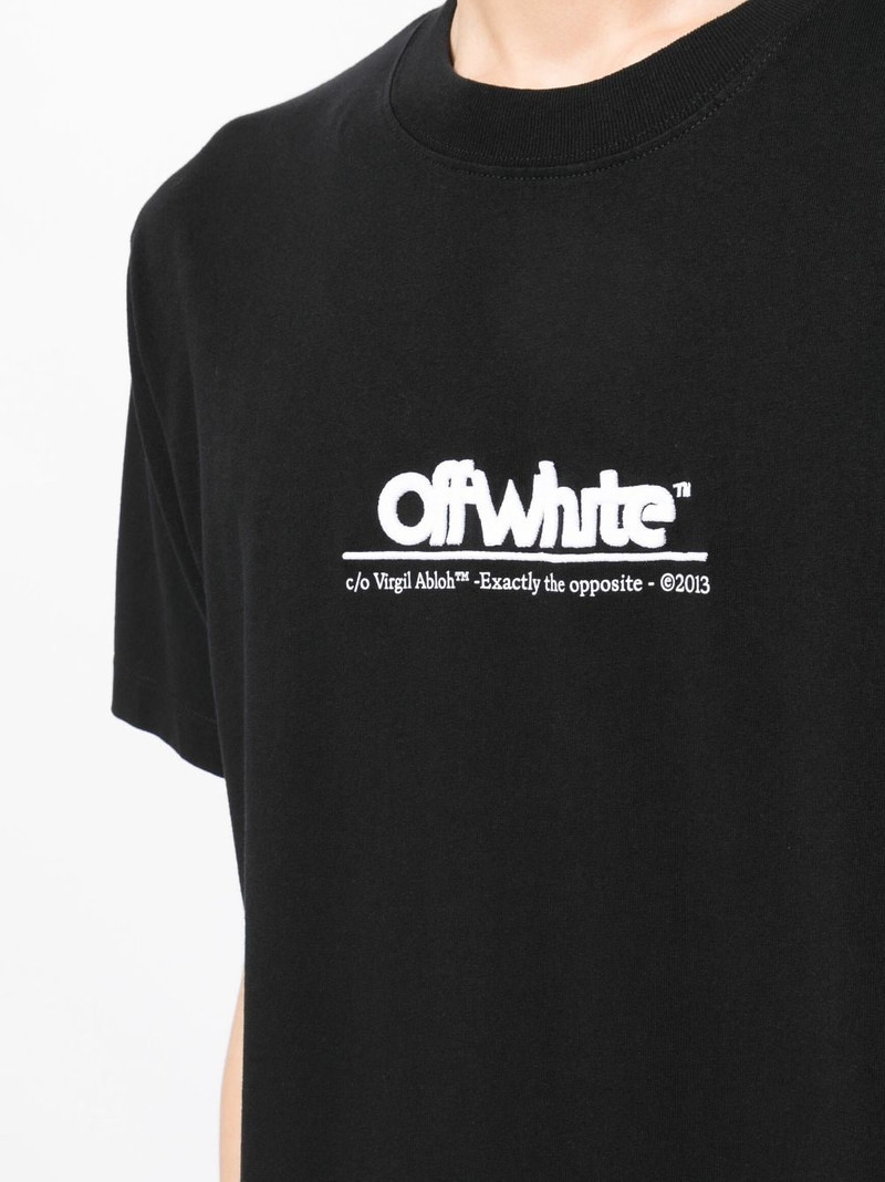 logo-embroidered T-shirt 5