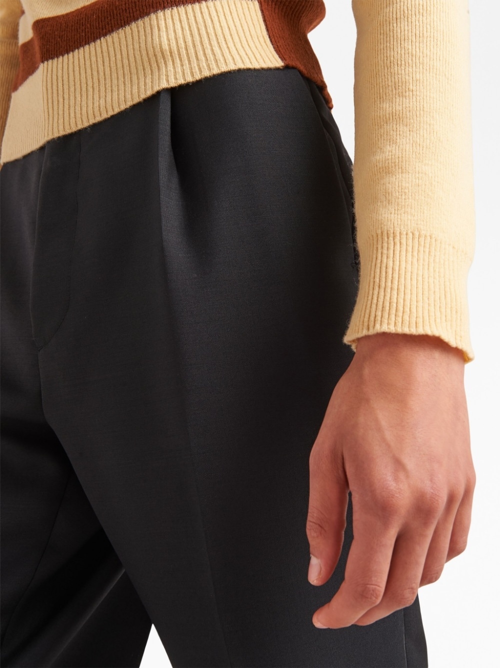pleat-detail tailored trousers - 5