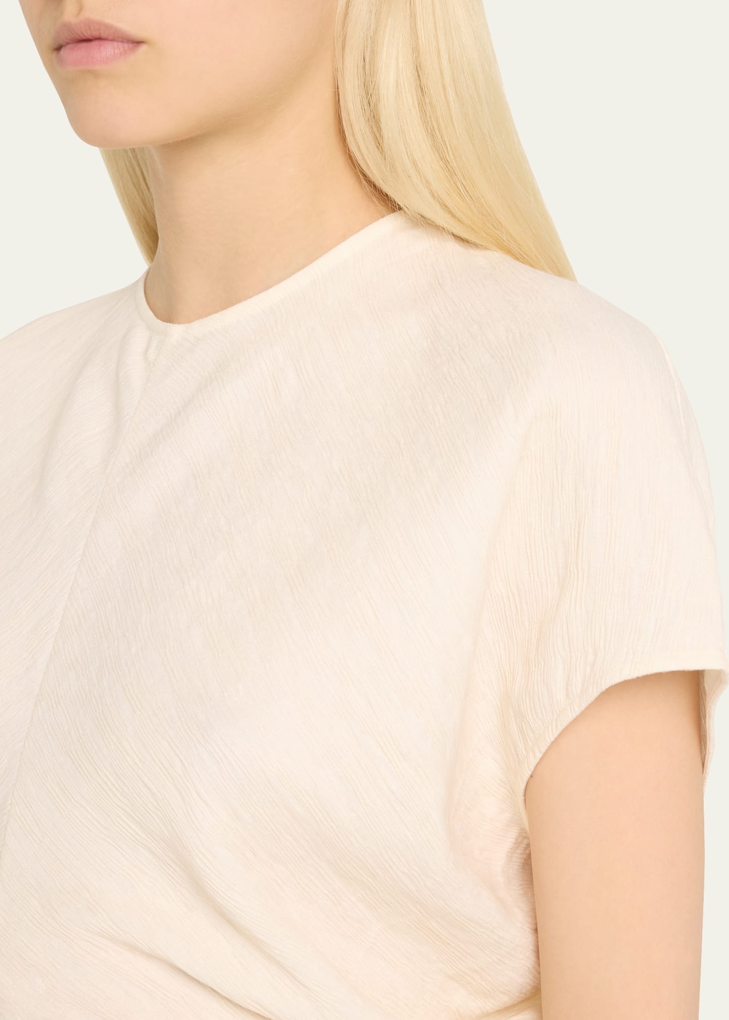 Slouch Waist Short-Sleeve Top - 5