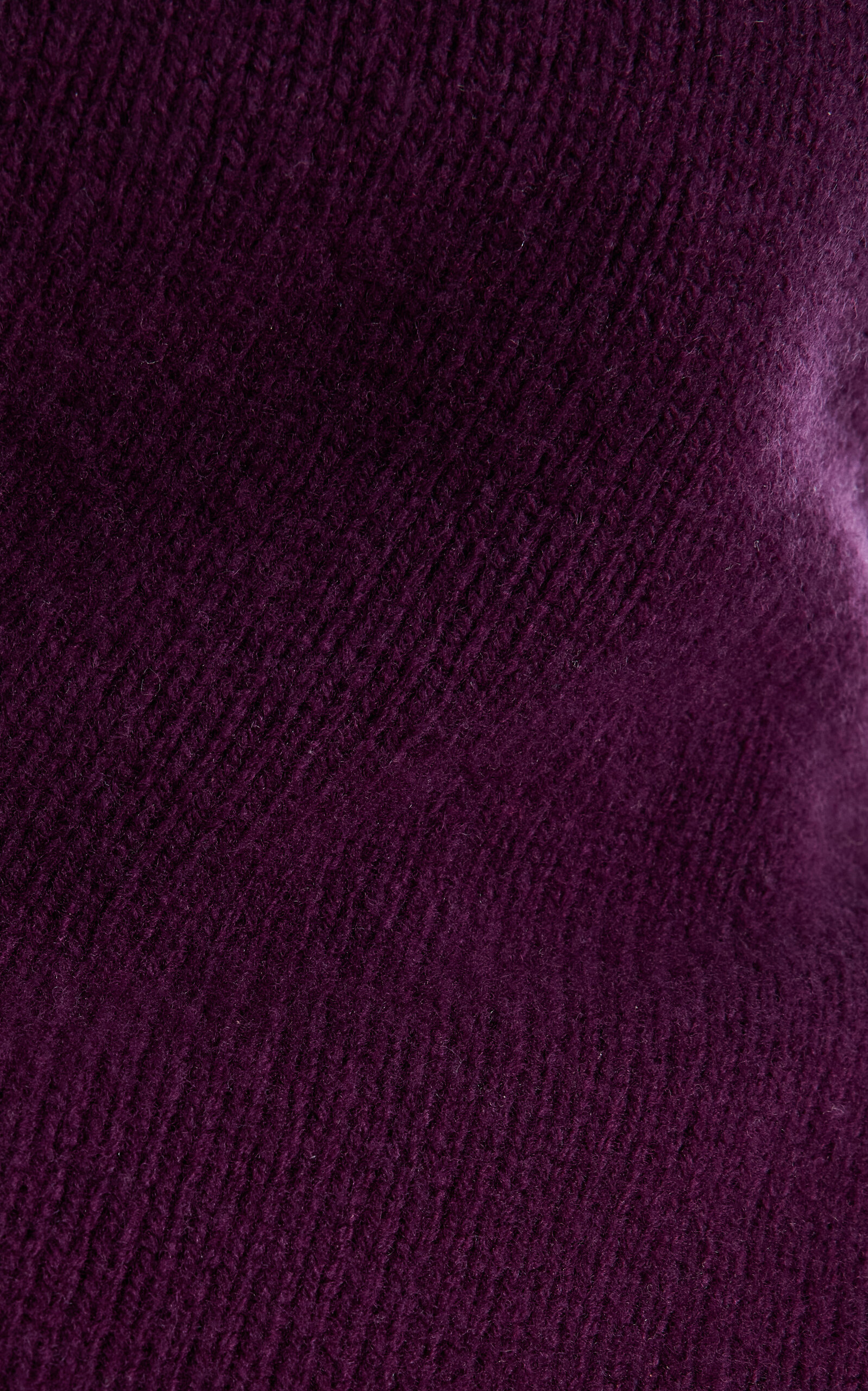 Asymmetric Turtleneck Wool Sweater purple - 5