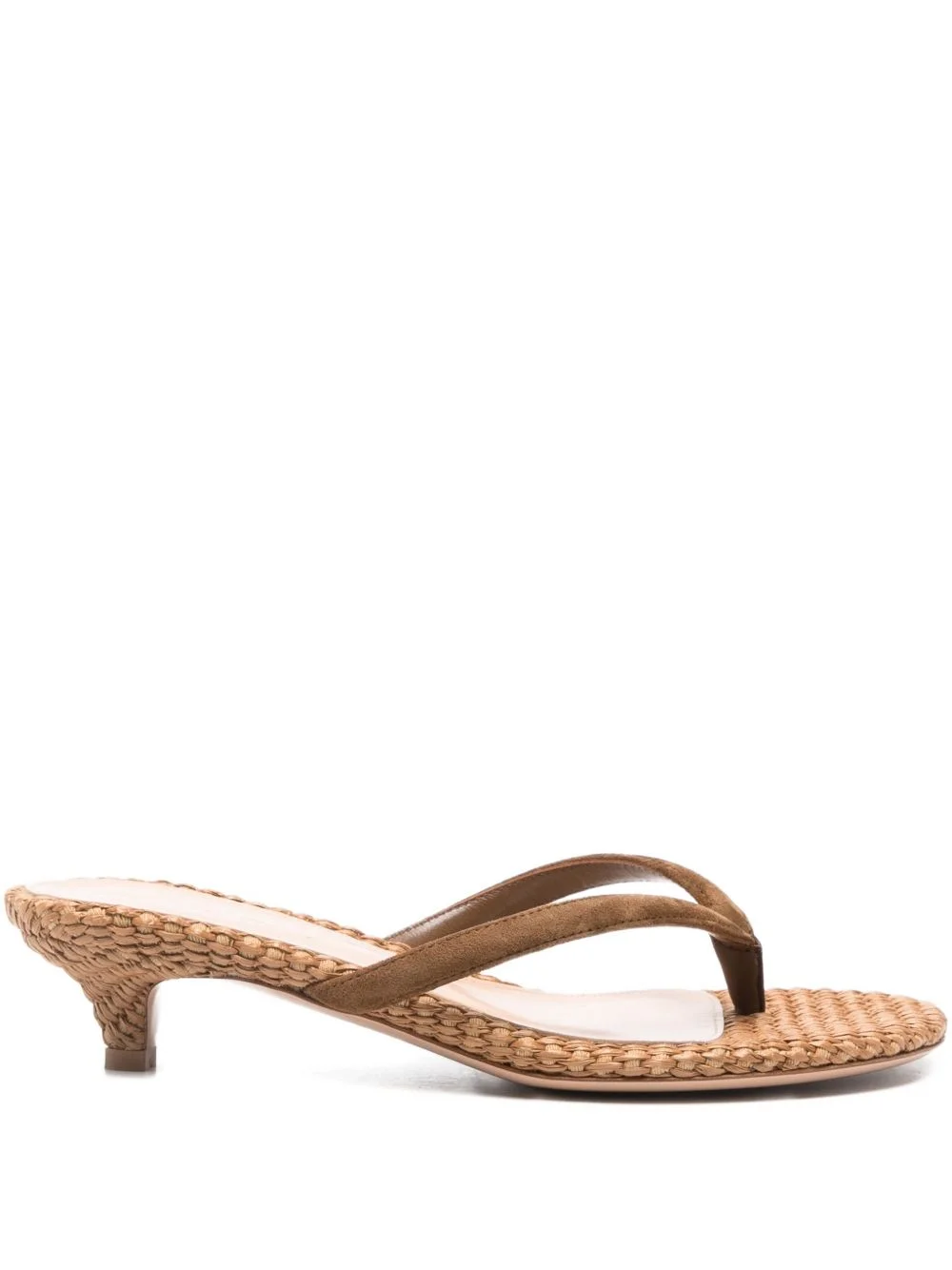 35mm woven heel sandals - 1
