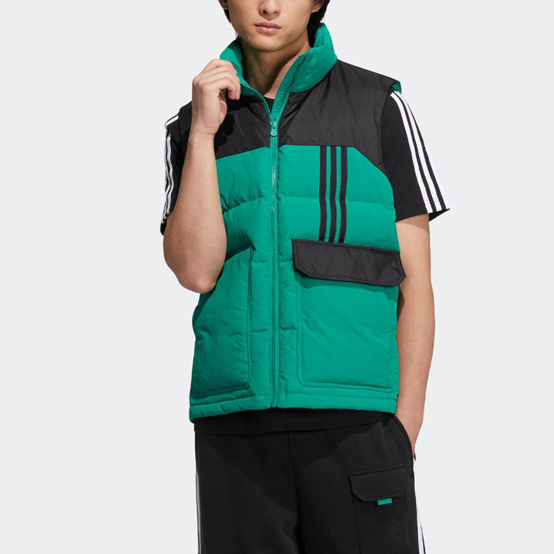 adidas adidas Util Down Vests 'Green' HN4771 outlook