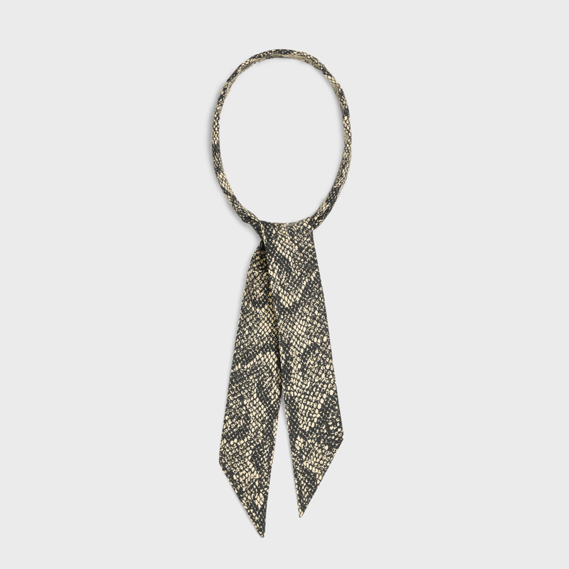 CELINE lavallière scarf in printed silk outlook