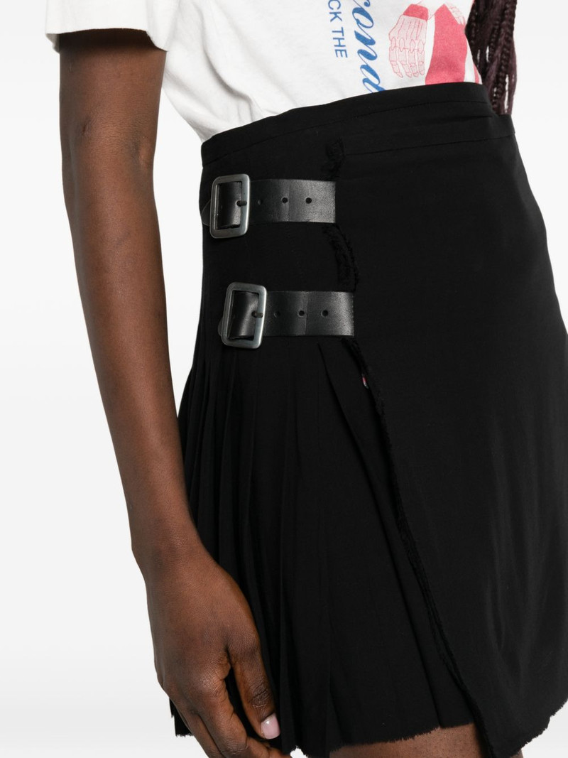 Kilt buckle pleated mini skirt 5