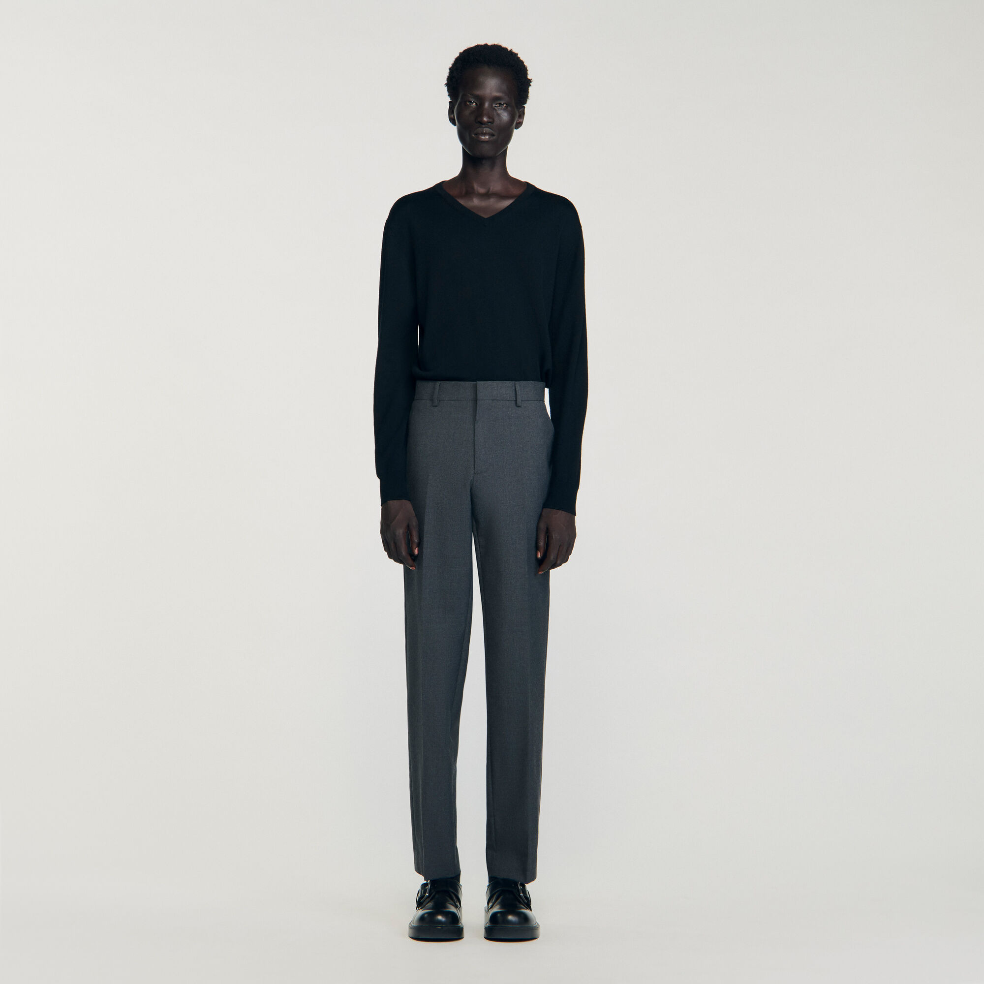 WOOL SUIT TROUSERS - 2