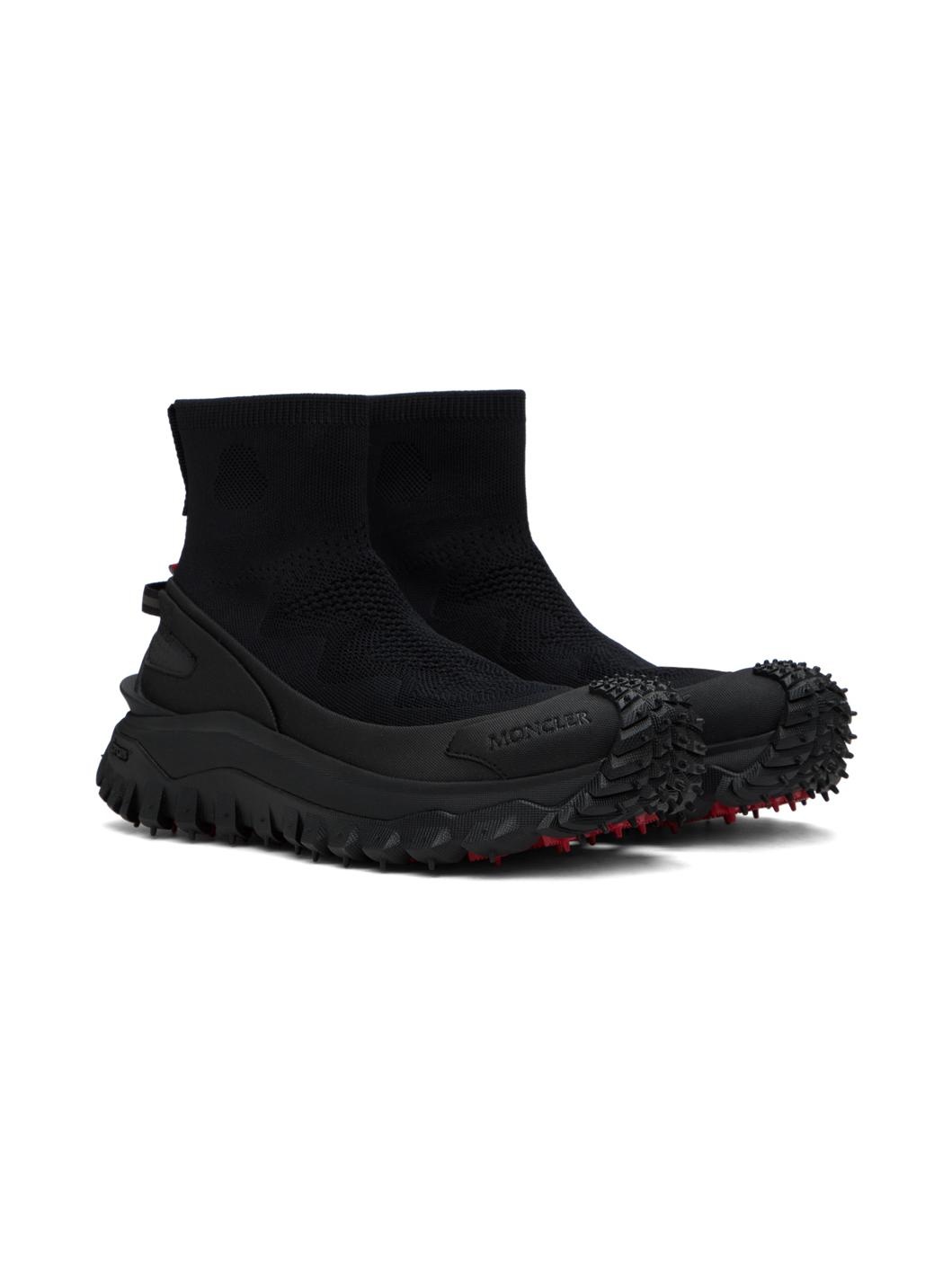 Black Trailgrip Knit High Top Sneakers - 4