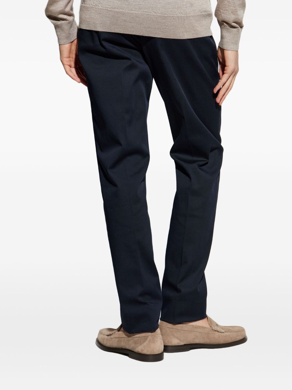 stretch-design chino trousers - 4