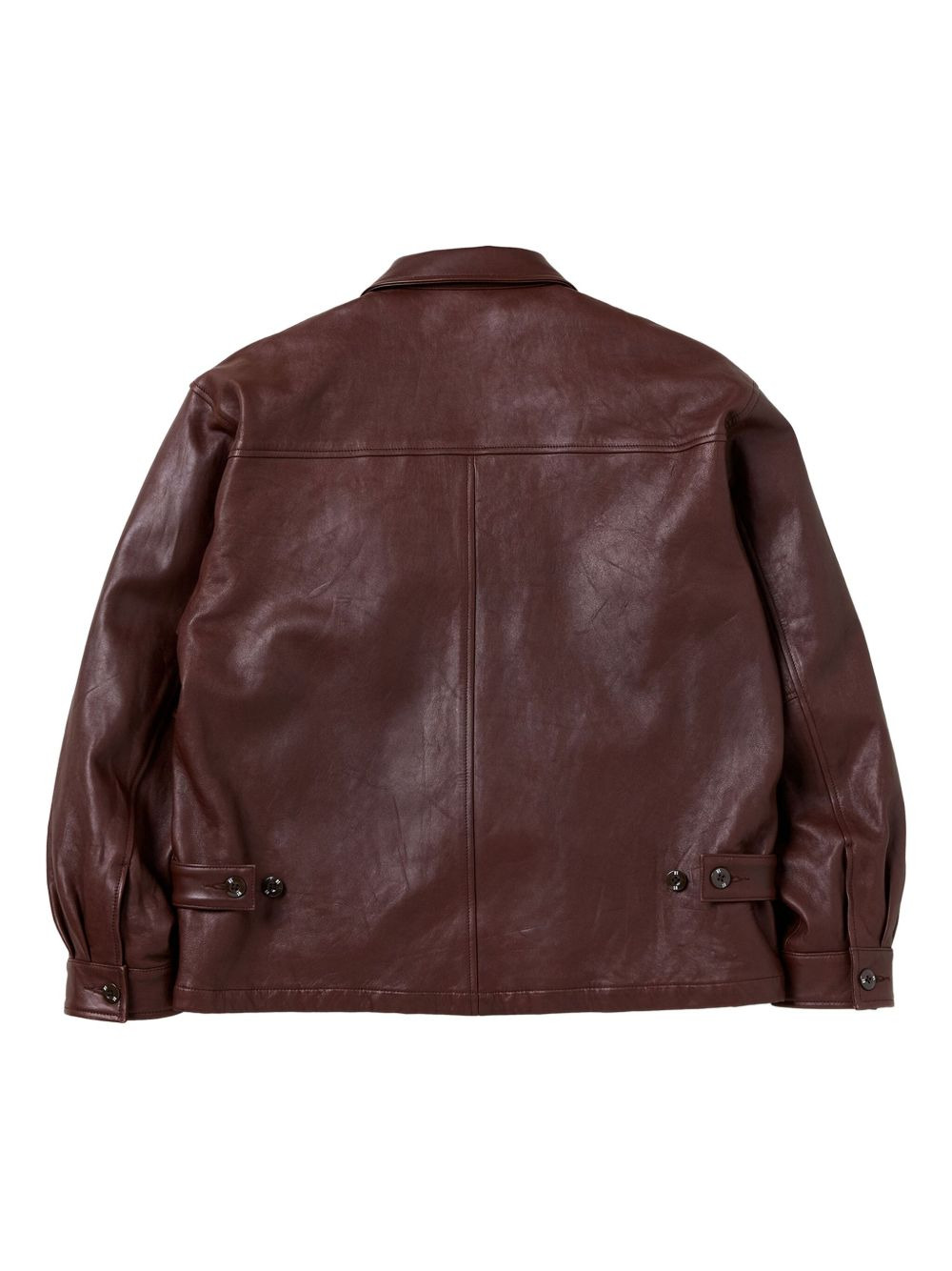 zip-up lambskin-leather jacket - 2