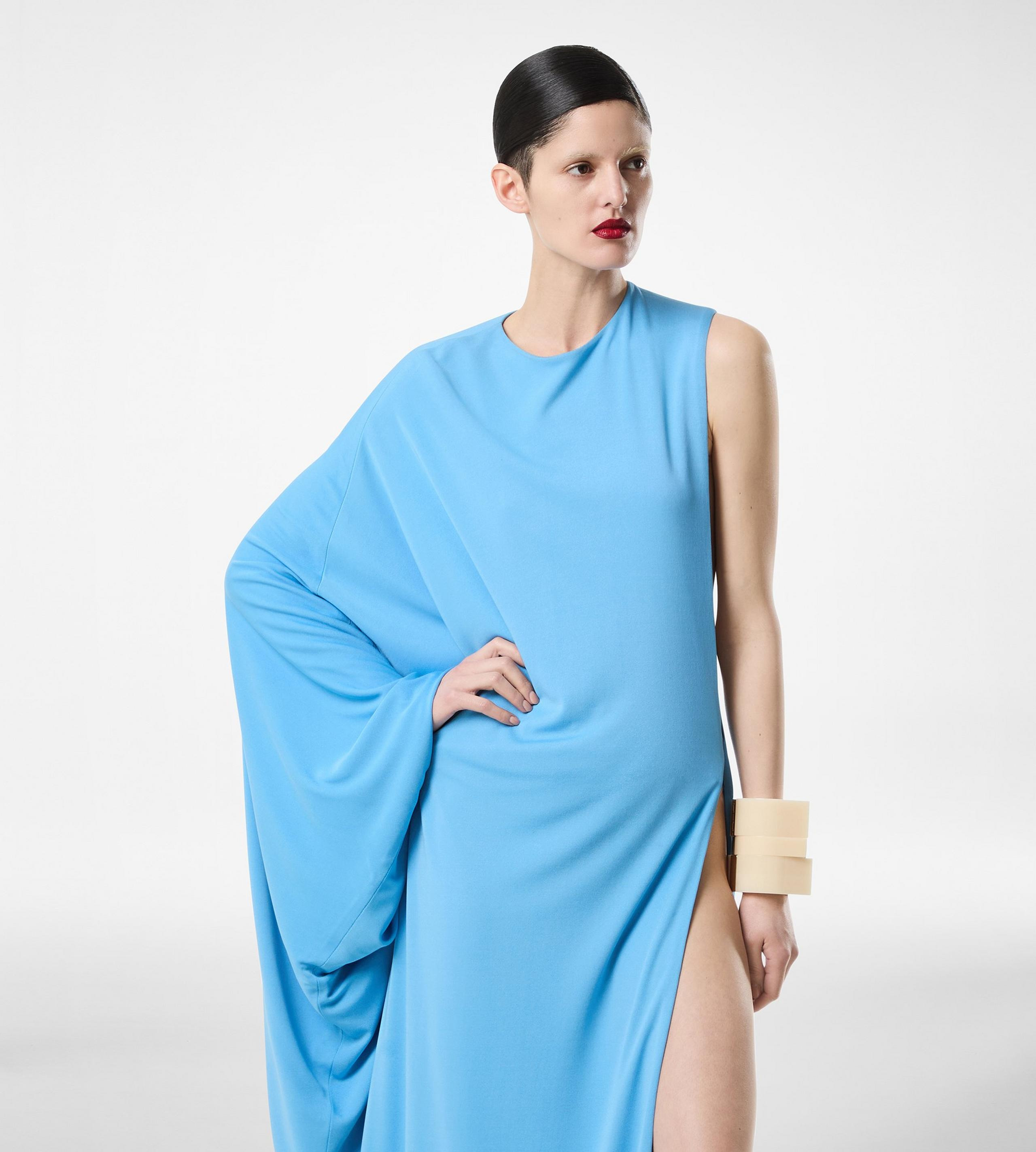 CREPE JERSEY EVENING DRESS - 4