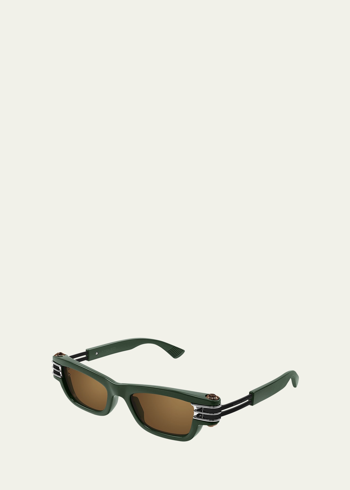 Bolt Hinge Plastic Rectangle Sunglasses - 2