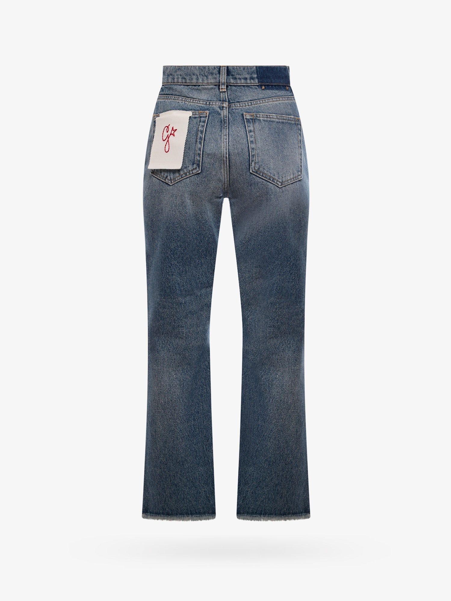Golden Goose Deluxe Brand Derin New Cropped Flare Jeans With Back Logoed Patch - 2