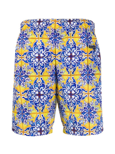 Dolce & Gabbana Maiolica print swimming shorts outlook