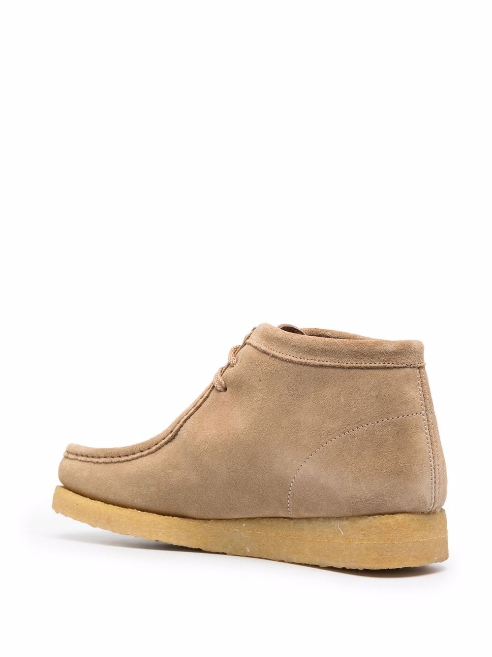 lace-up suede desert boots - 3