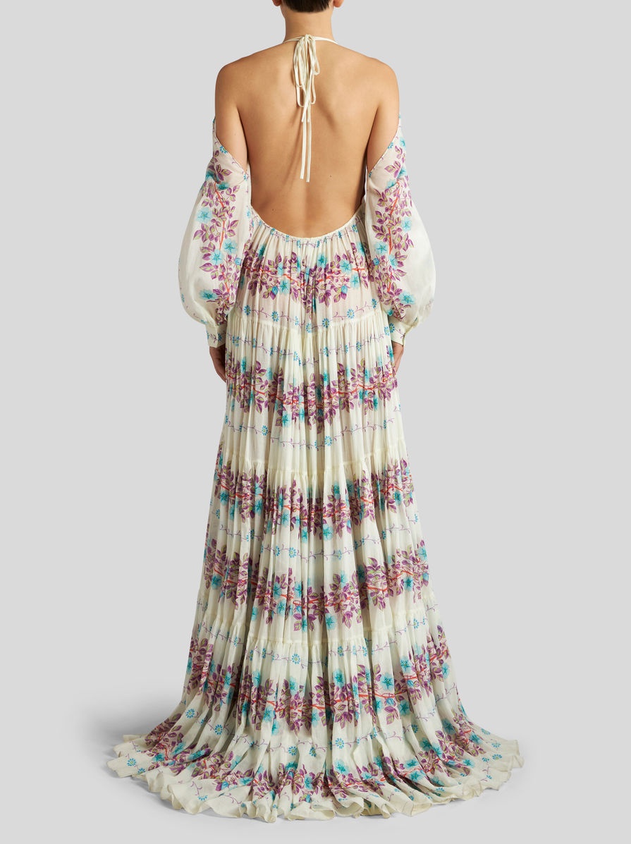 LONG DRESS WITH FLORAL PRINT - 4
