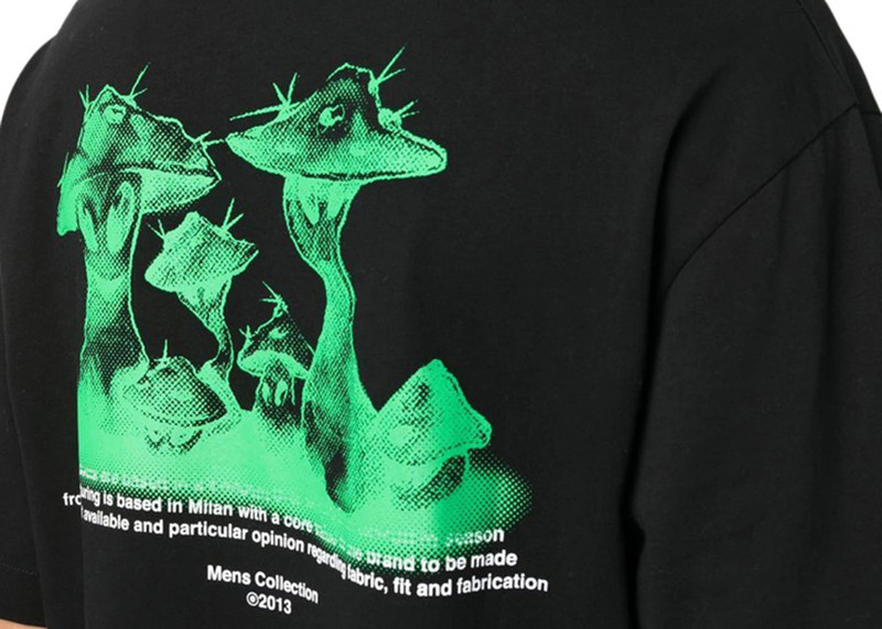 Off-White OFF-WHITE Mushroom Graphic Tee Black/Green outlook