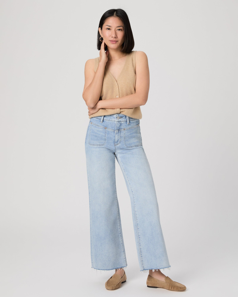 PAIGE Anessa Petite 29" Wide Leg Jean outlook