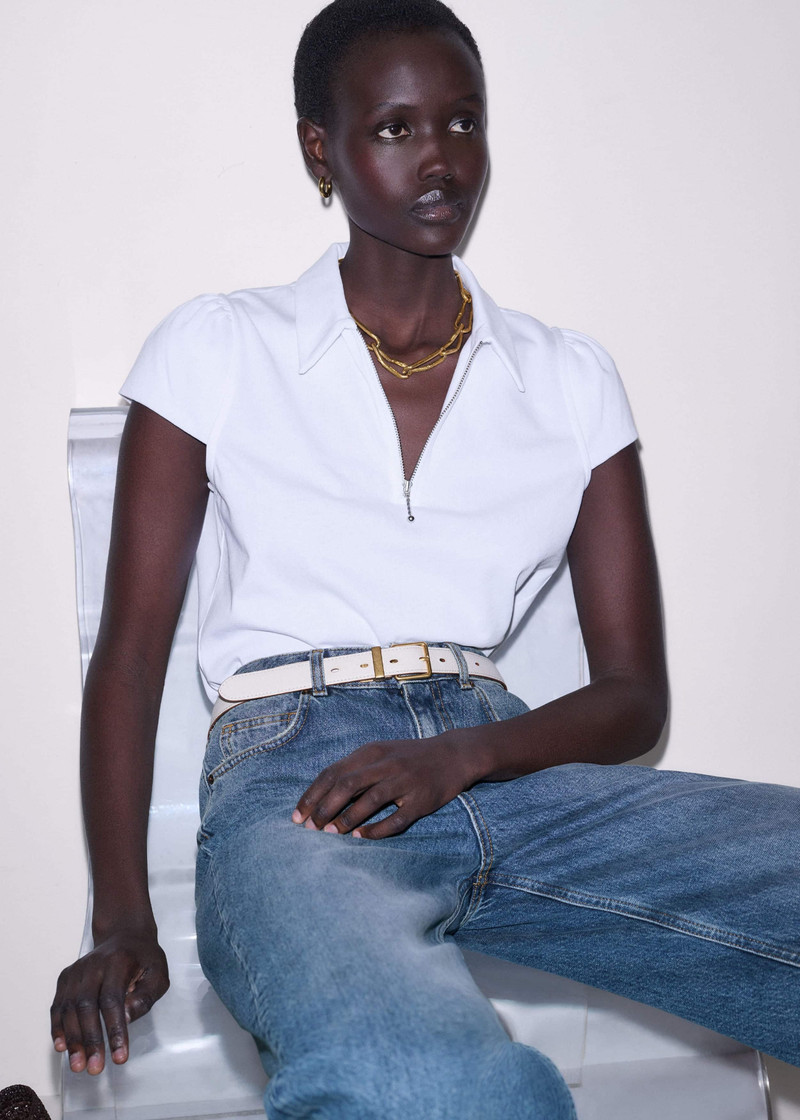 Cap Sleeve Polo Tee 5