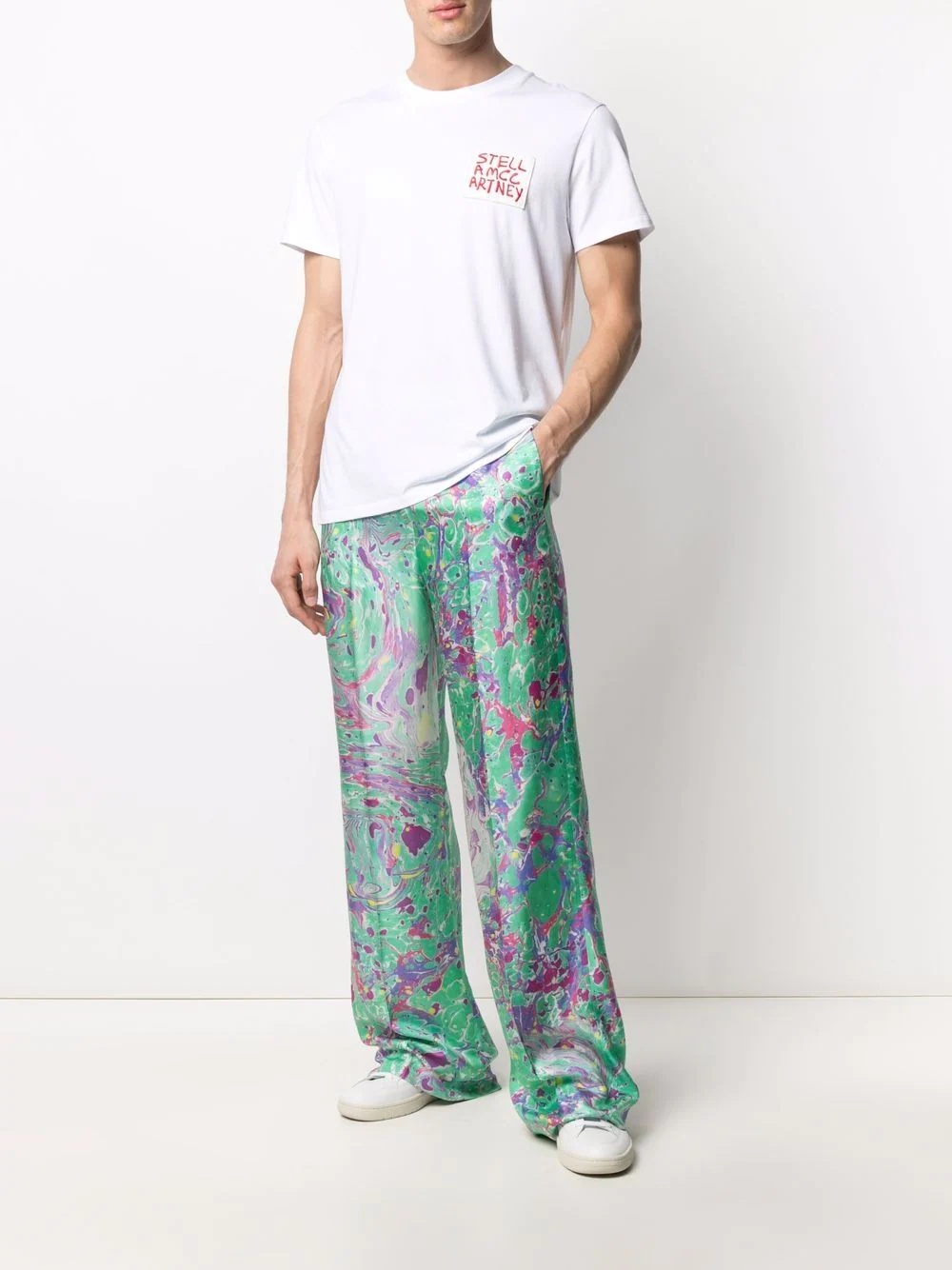 x Ed Curtis oil swirl trousers - 2