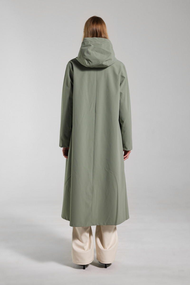 Mosebacke Long Lightweight Zip Matte Raincoat Comet 4