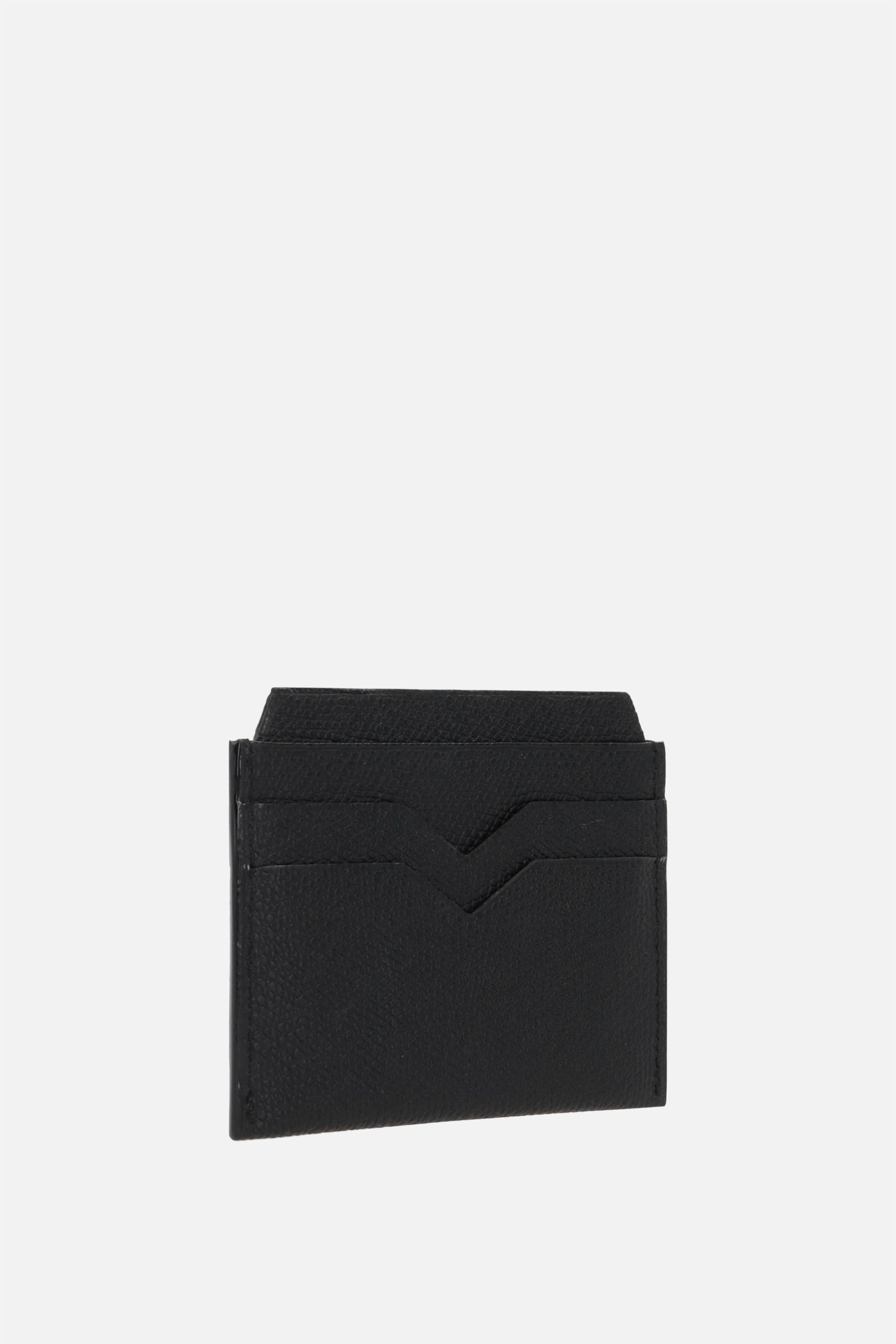 GRAINY LEATHER CARD CASE - 2