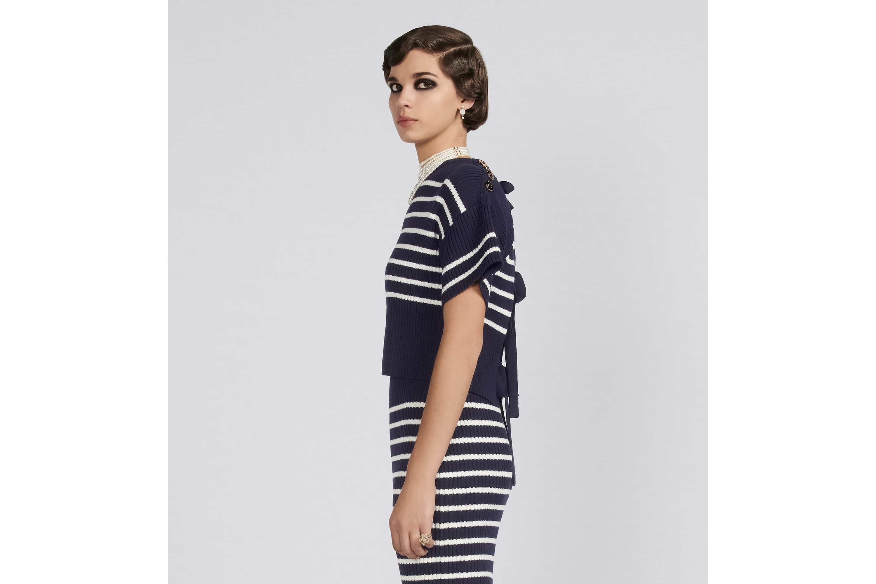 Dior Marinière Open-Back Sweater - 5