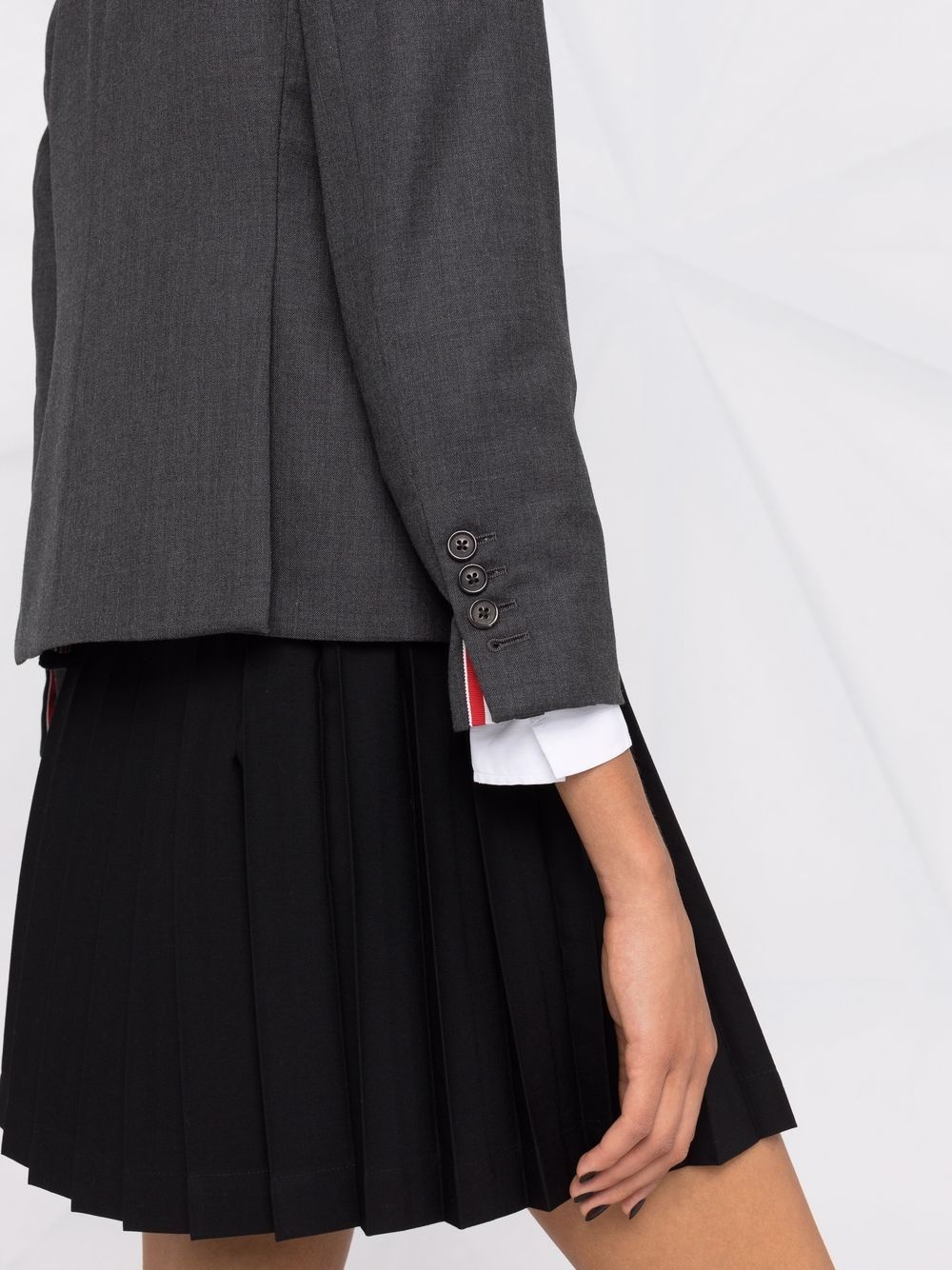 cropped single-breasted blazer - 3