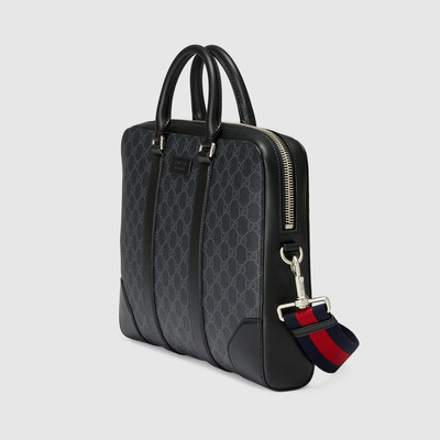 GUCCI GG Black briefcase outlook