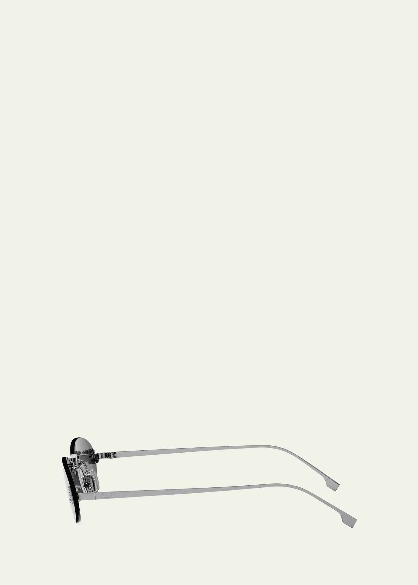 FF Crystal Metal Oval Sunglasses - 3
