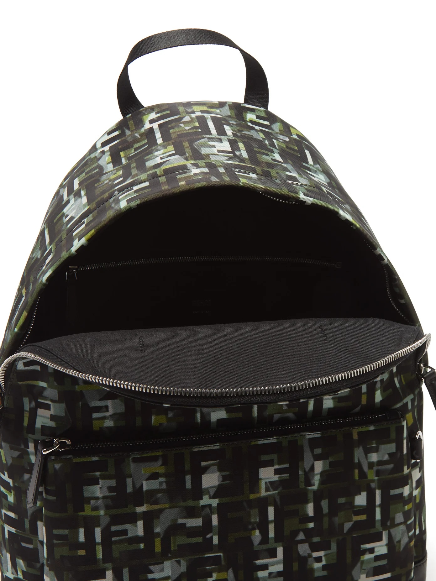 FF and camouflage-print backpack - 5