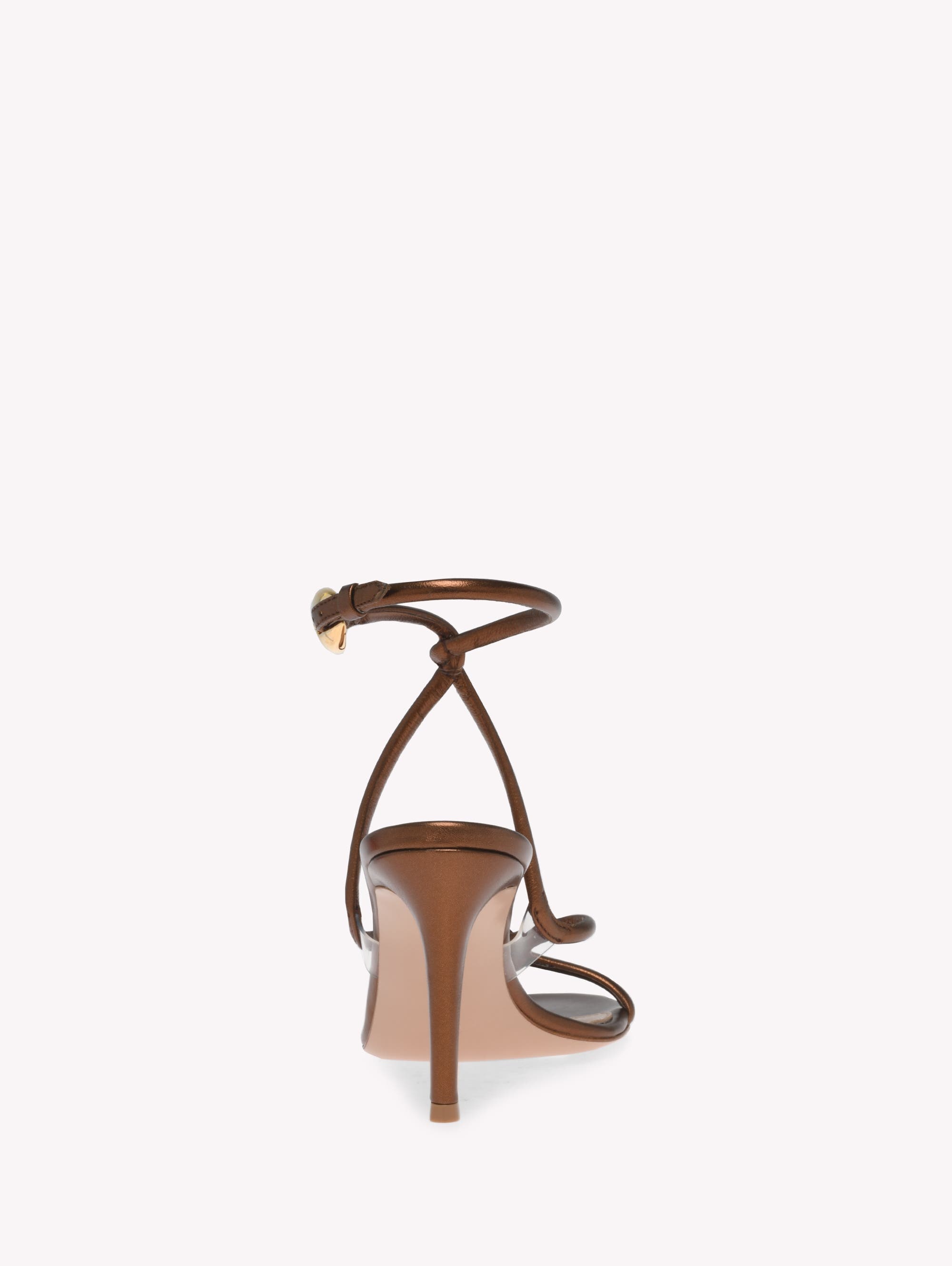 Gianvito Rossi Black Mamba 85 Sandals in Metallic Brown at Nordstrom - 4