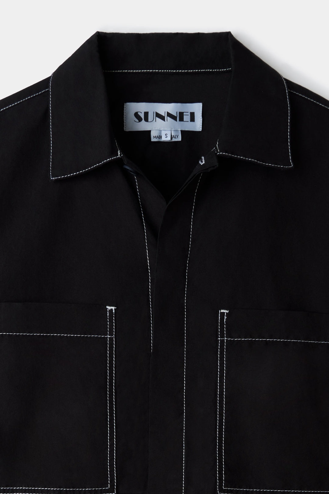 POCKET REGULAR SHIRT / black - 8