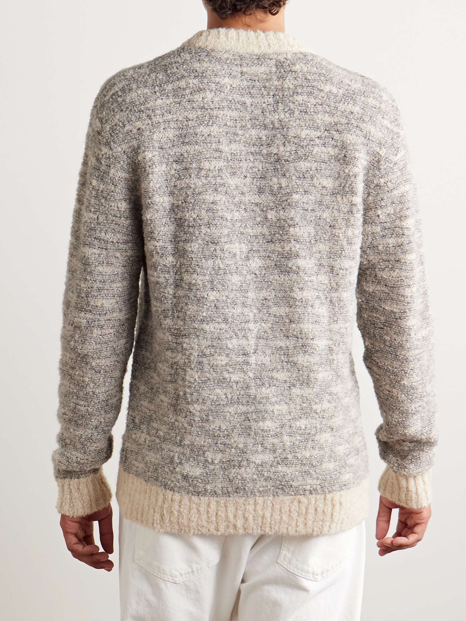 Zackarias 6653 Striped Brushed Alpaca-Blend Sweater - 3