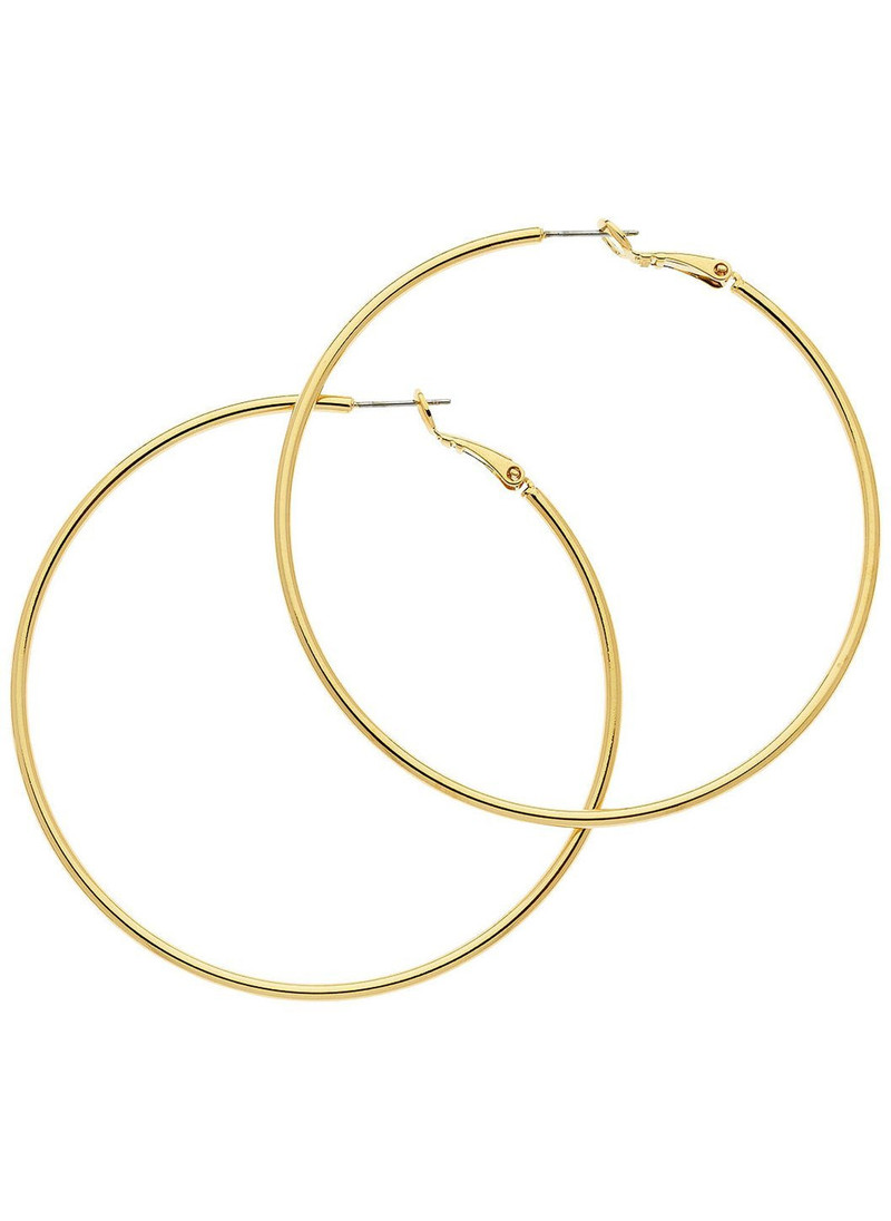 GOLD LARGE HOOP EARRINGS 1