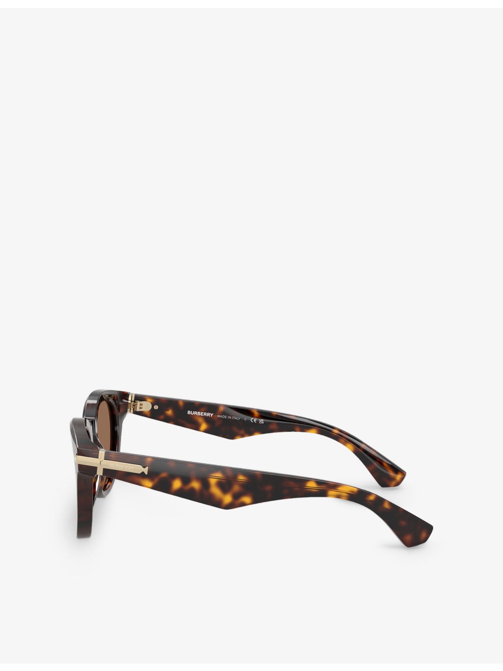 BE4439 Round-Frame Tortoiseshell Acetate Sunglasses - 3