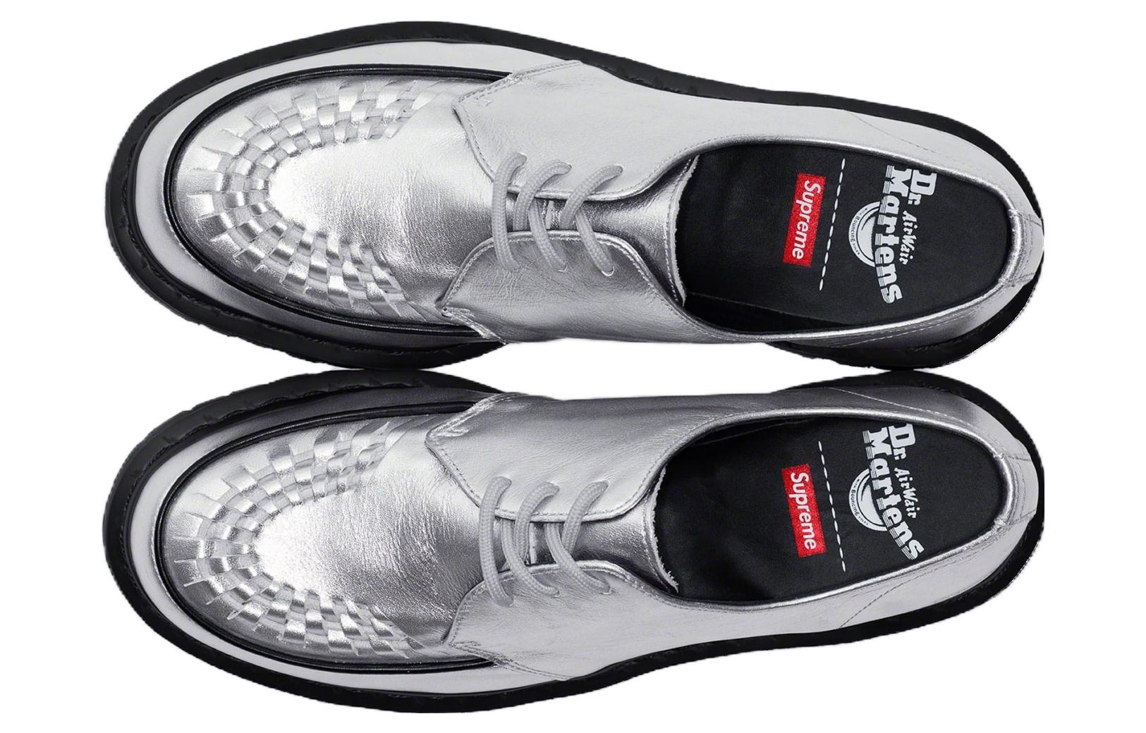 Dr. Martens Ramsey Supreme Nappa Leather Creepers 'Silver' 31773040 - 4